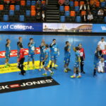 1. kolejka Ligi Mistrzów piłkarzy ręcznych: Kadetten Schaffhausen - Vive Tauron Kielce. Przedmeczowa prezentacja / Kamil Król / Radio Kielce