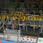 1. kolejka Ligi Mistrzów piłkarzy ręcznych: Kadetten Schaffhausen - Vive Tauron Kielce. Kieleccy kibice / Kamil Król / Radio Kielce