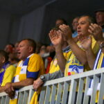 1. kolejka Ligi Mistrzów piłkarzy ręcznych: Kadetten Schaffhausen - Vive Tauron Kielce. Kieleccy kibice / Kamil Król / Radio Kielce