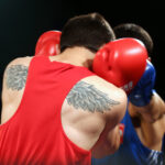 Uroczyste otwarcie memoriału imienia Leszka Drogosza. Walka eliminacyjna: Aragyan Aram (ARM) - Adil Aslanov (POL) / Kamil Król / Radio Kielce