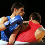 Uroczyste otwarcie memoriału imienia Leszka Drogosza. Walka eliminacyjna: Aragyan Aram (ARM) - Adil Aslanov (POL) / Kamil Król / Radio Kielce