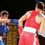 Uroczyste otwarcie memoriału imienia Leszka Drogosza. Walka eliminacyjna: Aragyan Aram (ARM) - Adil Aslanov (POL) / Kamil Król / Radio Kielce