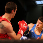 Uroczyste otwarcie memoriału imienia Leszka Drogosza. Walka eliminacyjna: Aragyan Aram (ARM) - Adil Aslanov (POL) / Kamil Król / Radio Kielce