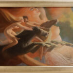 Wystawa prac Stefana Żechowskiego, zrealizowana przez Wydział Sztuki Współczesnej Muzeum Narodowego w Kielcach. Rumaki Lizypa. / rep. Wojciecjh Habdas / Radio Kielce