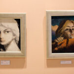 Wystawa prac Stefana Żechowskiego, zrealizowana przez Wydział Sztuki Współczesnej Muzeum Narodowego w Kielcach. Głowa młodego mężczyzny i Głowa artysty. / rep. Wojciecjh Habdas / Radio Kielce