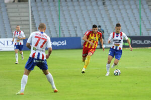 Mecz Korona Kielce - Podbeskidzie Bielsko-Biała. / Wojciech Habdas / Radio Kielce