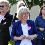 10.10.2014 Happening w 4 LO. Szkoła walczy o pieniądze z budżetu obywatelskiego na remont boiska / Stanisław Blinstrub / Radio Kielce