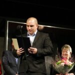 22.10.2014 Wręczenie Anioła Dobroczynności 2014 - Łukasz Dybiec - prezes Fundacji Pomocna Dłoń w Ostrowcu Swiętokrzyskim / Stanisław Blinstrub / Radio Kielce