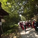 Uroczystości odsłonięcia odbudowanej wieży na Świętym Krzyżu / Włodzimierz Batóg / Radio Kielce