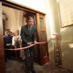 Uroczystości odsłonięcia odbudowanej wieży na Świętym Krzyżu / Włodzimierz Batóg / Radio Kielce