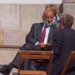 Uroczystości odsłonięcia odbudowanej wieży na Świętym Krzyżu / Włodzimierz Batóg / Radio Kielce