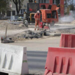 13.10.2014 Kielce. Remont placu przed WDK / Robert Felczak / Radio Kielce