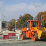 13.10.2014 Kielce. Remont placu przed WDK / Robert Felczak / Radio Kielce