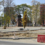 13.10.2014 Kielce. Remont placu przed WDK / Robert Felczak / Radio Kielce