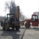 13.10.2014 Kielce. Remont placu przed WDK / Robert Felczak / Radio Kielce