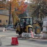 13.10.2014 Kielce. Remont placu przed WDK / Robert Felczak / Radio Kielce