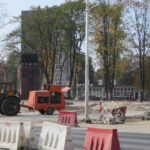 13.10.2014 Kielce. Remont placu przed WDK / Robert Felczak / Radio Kielce