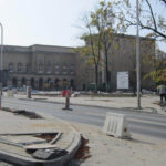 13.10.2014 Kielce. Remont placu przed WDK / Robert Felczak / Radio Kielce