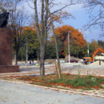 13.10.2014 Kielce. Remont placu przed WDK / Robert Felczak / Radio Kielce