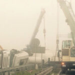 27.10.2014 Kielce. Utrudnienie dla kierowców na kieleckiej obwodnicy. Doszło tam do wywrócenia się samochodu ciężarowego. / arch. prywatne