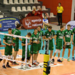 Mecz 5. kolejki PlusLigi Effector Kielce - AZS Częstochowa. Goście tuż przed meczem / Kamil Król / Radio Kielce