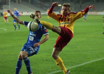 Fragment meczu Korona Kielce - Ruch Chorzów / Krzysztof Żołądek / Radio Kielce
