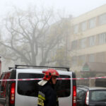 Alarm bombowy w budynku Izby Celnej przy ulicy Wesołej w Kielcach / Kamil Król / Radio Kielce