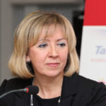 XIV Konferencja Bezpieczny Stadion. Bożena Staniak - wiceprezes zarządu Targów Kielce / Kamil Król / Radio Kielce