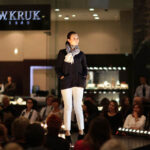 27.10.2013 Wieczór Modnych Filantropów. Pokaz marki Hexeline - Faustyna Ząbek, współwłaścicielka Agencji Modelek Pinawells. / Wojciech Habdas / Radio Kielce