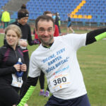 III Kielecka Dycha. Rozgrzewka przed biegiem / Maciej Makuła / Radio Kielce