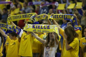 Mecz 3. kolejki Ligi Mistrzów Vive Tauron Kielce - Motor Zaporoże / Kamil Król / Radio Kielce