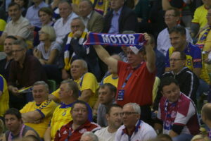 Mecz 3. kolejki Ligi Mistrzów Vive Tauron Kielce - Motor Zaporoże / Kamil Król / Radio Kielce