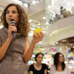 Symboliczny namiot, nawiązujący do żydowskiego święta Sukkot stanął w Galerii Korona w Kielcach. / Wojciech Habdas / Radio Kielce