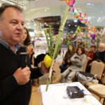 Symboliczny namiot, nawiązujący do żydowskiego święta Sukkot stanął w Galerii Korona w Kielcach. / Wojciech Habdas / Radio Kielce