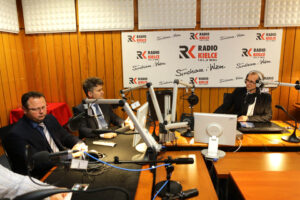 26.10.2014 Kielce. Studio Polityczne Radia Kielce / Radio Kielce