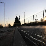 28.10.2014 Kielce. Kończą się prace na remontowanej ulicy Olszewskiego. / Wojciech Habdas / Radio Kielce