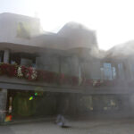 Manewry służb ratowniczych w Kieleckim Centrum Kultury / Wojciech Habdas / Radio Kielce