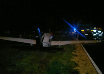 Wypadek awionetki / KPP Włoszczowa