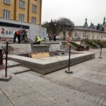 23.10.2014 Remont fontanny na Placu Artystów / Stanisław Blinstrub / Radio Kielce