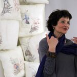 27.10.2014 Wystawa TEXTUS Sylvie Kaptur-Gintz w Muzeum Dialogu Kultur / Stanisław Blinstrub / Radio Kielce