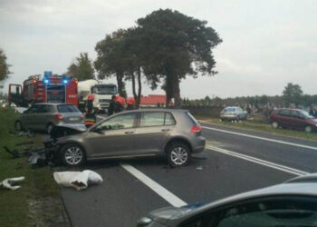 Mnichów, karambol / Michał Kowalczyk / Komenda Powiatowa Policji w Jędrzejowie