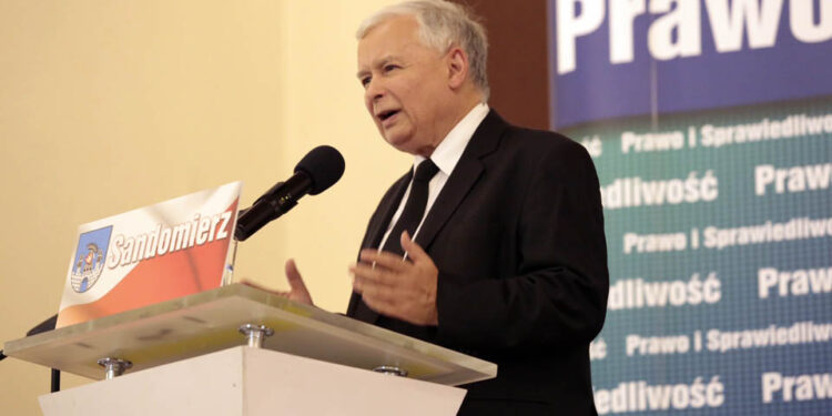 Jarosław Kaczyński w Sandomierzu / Włodzimierz Batóg