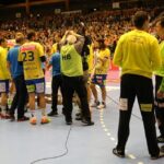 16.11.2014 Aalborg Handball - Vive Tauron Kielce 25:27 / Jarosław Dragan / Radio Kielce