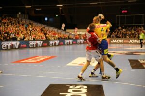 16.11.2014 Aalborg Handball - Vive Tauron Kielce 25:27 / Jarosław Dragan / Radio Kielce