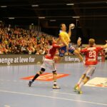 16.11.2014 Aalborg Handball - Vive Tauron Kielce 25:27 / Jarosław Dragan / Radio Kielce