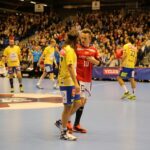 16.11.2014 Aalborg Handball - Vive Tauron Kielce 25:27 / Jarosław Dragan / Radio Kielce