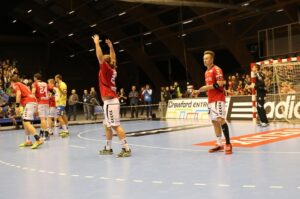 16.11.2014 Aalborg Handball - Vive Tauron Kielce 25:27 / Jarosław Dragan / Radio Kielce