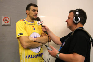 16.11.2014 Aalborg, Dania. Po meczu Aalborg Handball - Vive Tauron Kielce / Jarosław Dragan / Radio Kielce