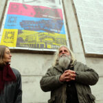 21.11.2014 Kielce. Dramat wolności - wystawa prac wielkoformatowych na murach Aresztu Śledczego w Kielcach. / Wojciech Habdas / Radio Kielce