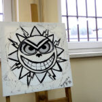 21.11.2014 Kielce. Dramat wolności - wystawa prac wielkoformatowych na murach Aresztu Śledczego w Kielcach. / Wojciech Habdas / Radio Kielce